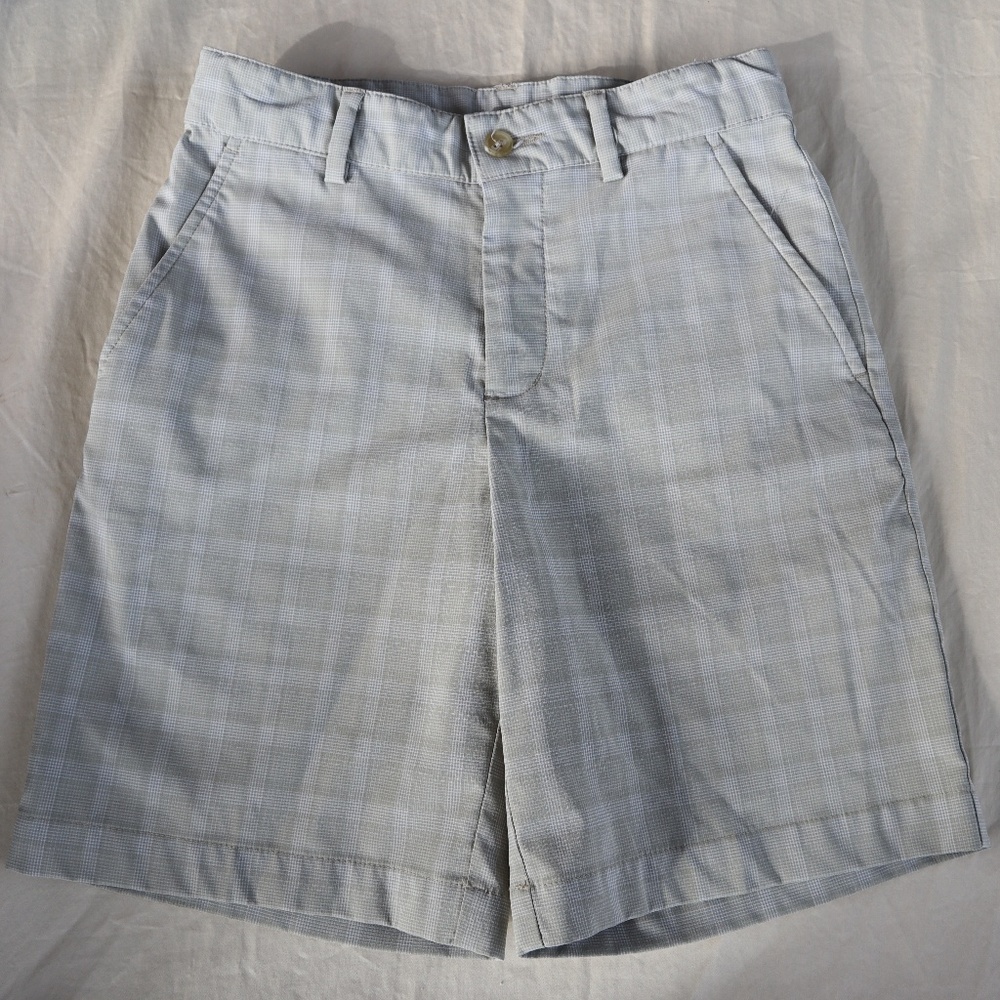 Slazenger Plaid Khaki Adjustable Shorts S